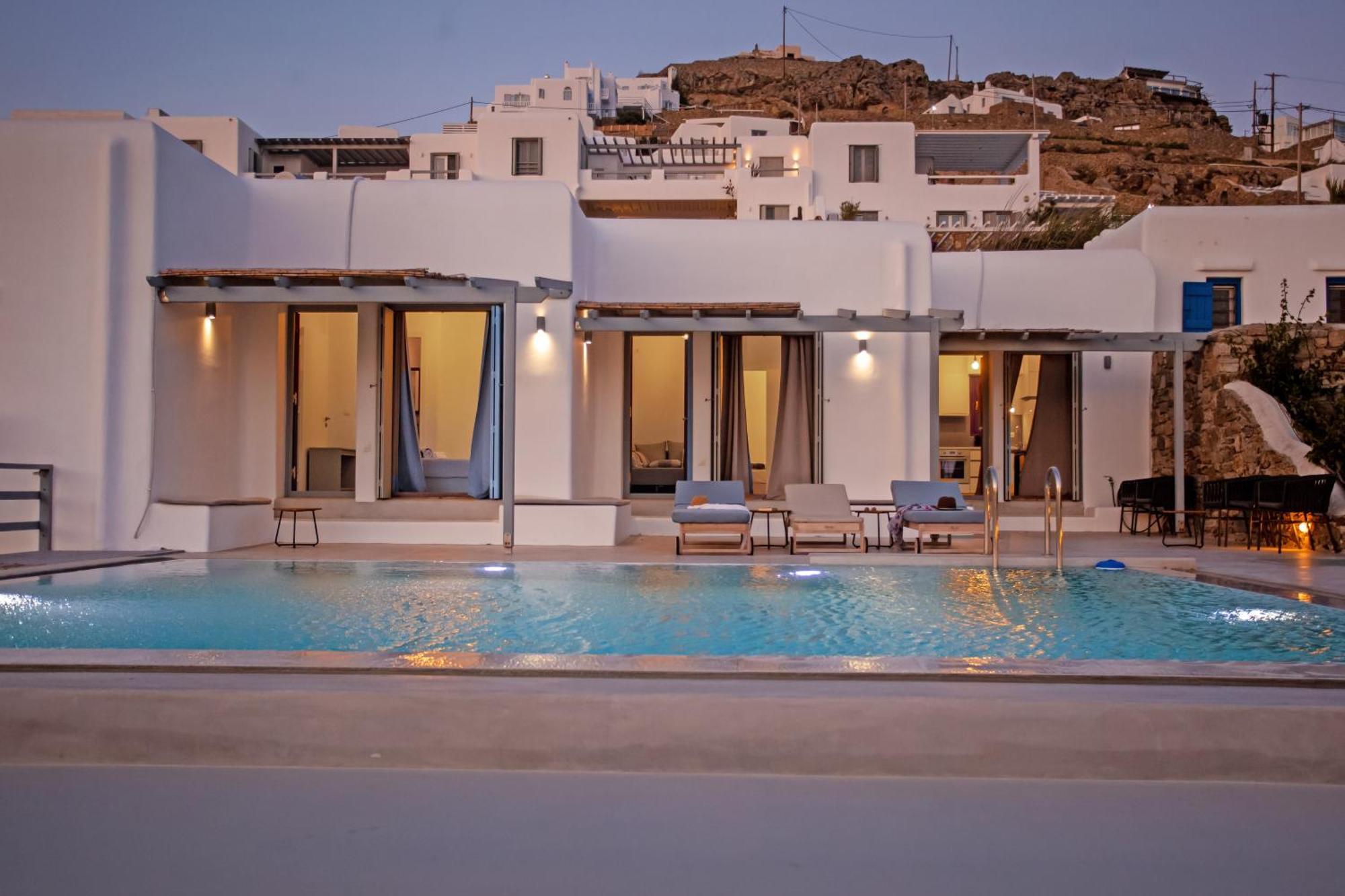 Aqua Breeze Seaview Pool Suites Mykonos Mykonos Town Exteriér fotografie