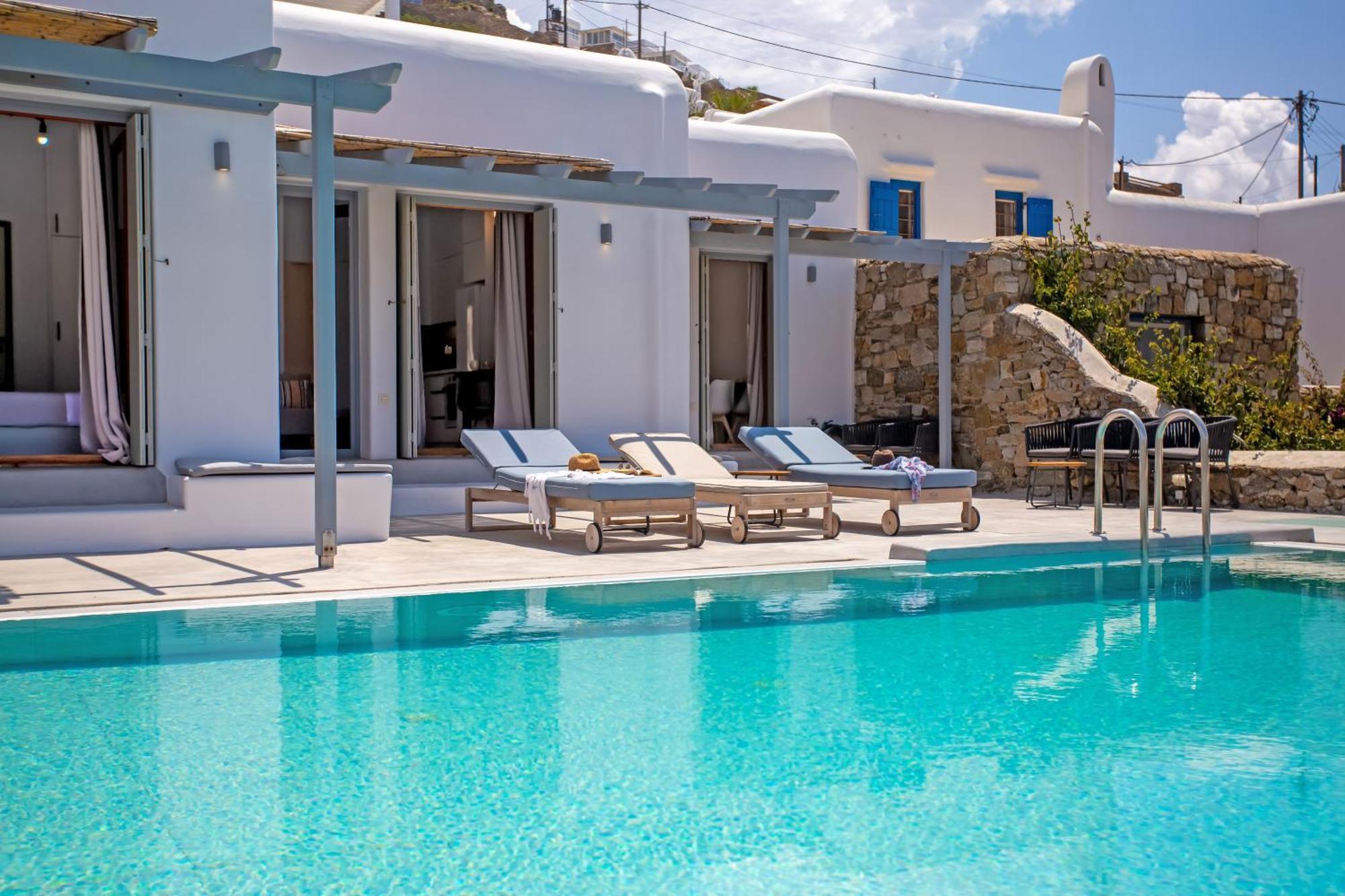 Aqua Breeze Seaview Pool Suites Mykonos Mykonos Town Exteriér fotografie